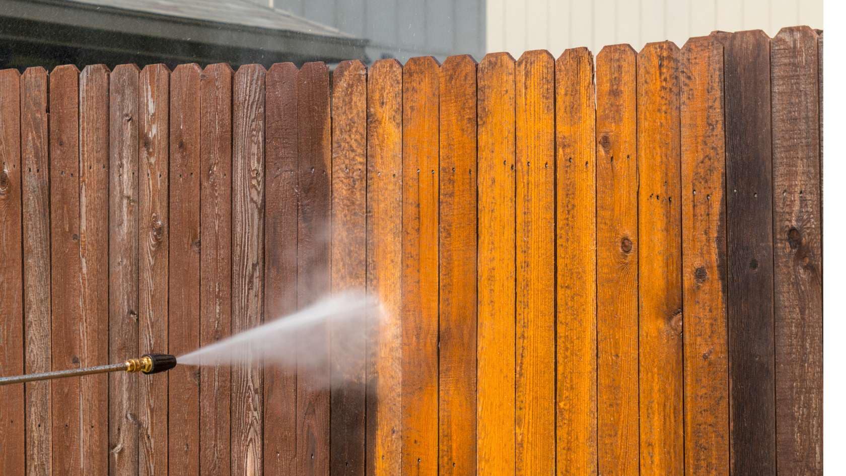 how to pressure wash a fence
