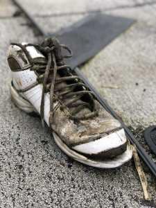 Close Encounters of the Roof & Gutter Kind 10 Shoe on roof in Vancouver WA